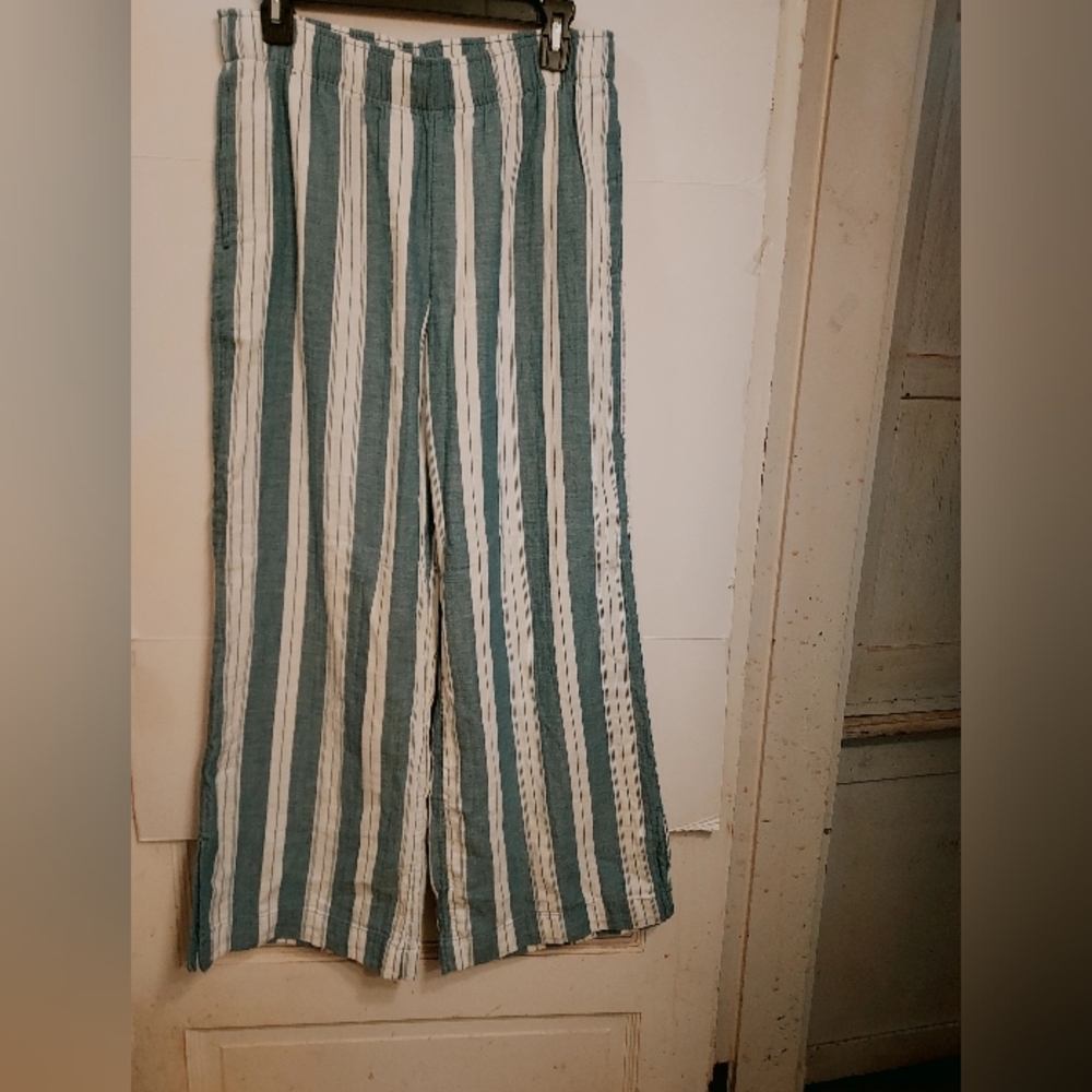 Old Navy Womens Striped Wide-Leg Pants Sz M
